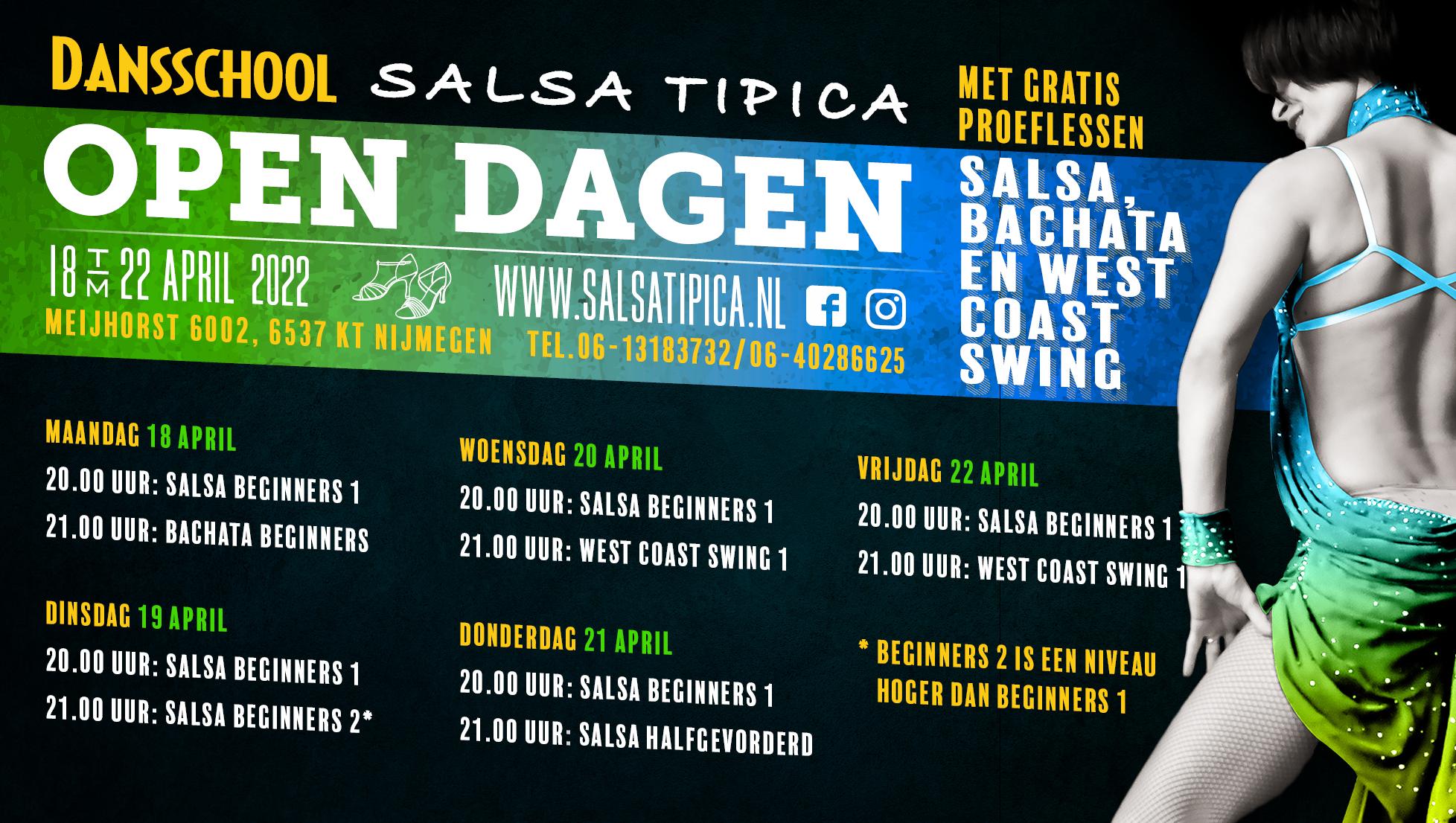 Free trial lessons in April at Salsa Tipica